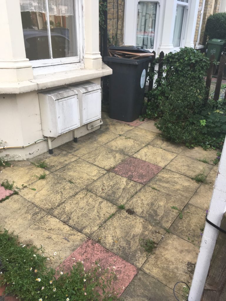 small awkward london garden front yard 2