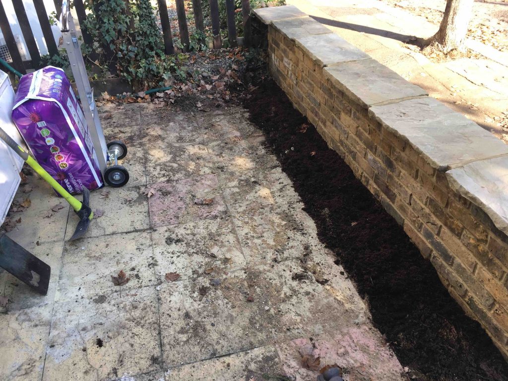 Small east london garden front wall project 4